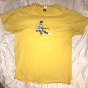 boy pablo yellow graphic tee
